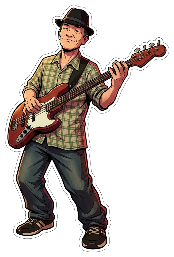 Katsumi, bassist at Rock Bar Heaven
